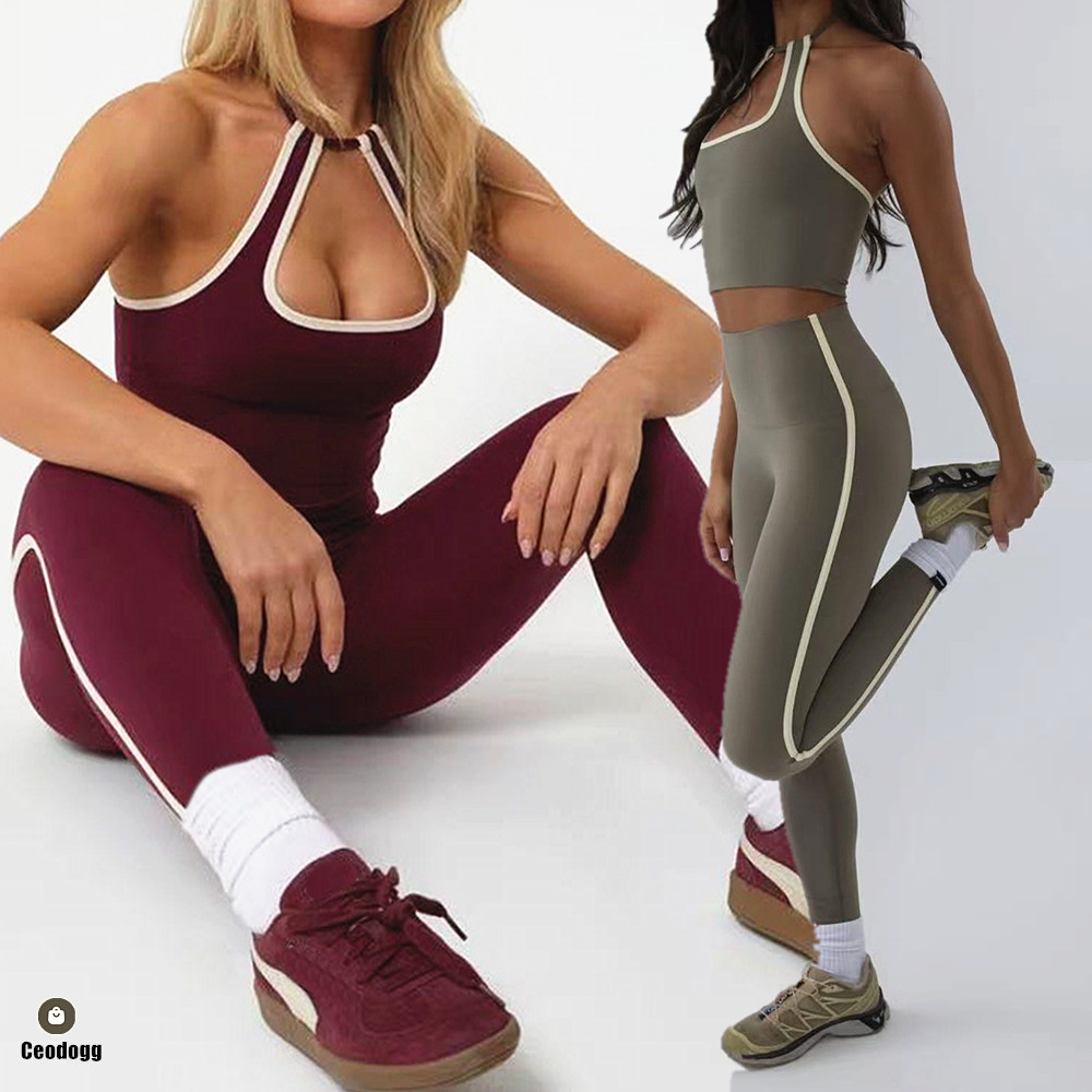 Hanging Halter Top Women Sport - đánh giá và giá Bralette Triangle Set
