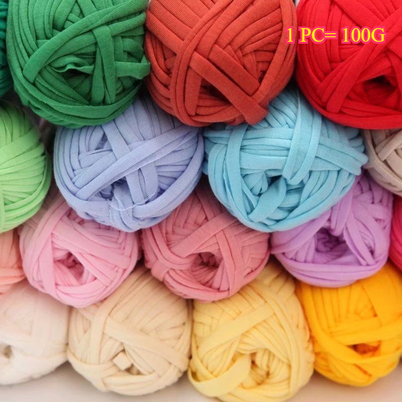 100g T Shirt Knitting Yarn For - đánh giá và giá Crochet Bag Raffia