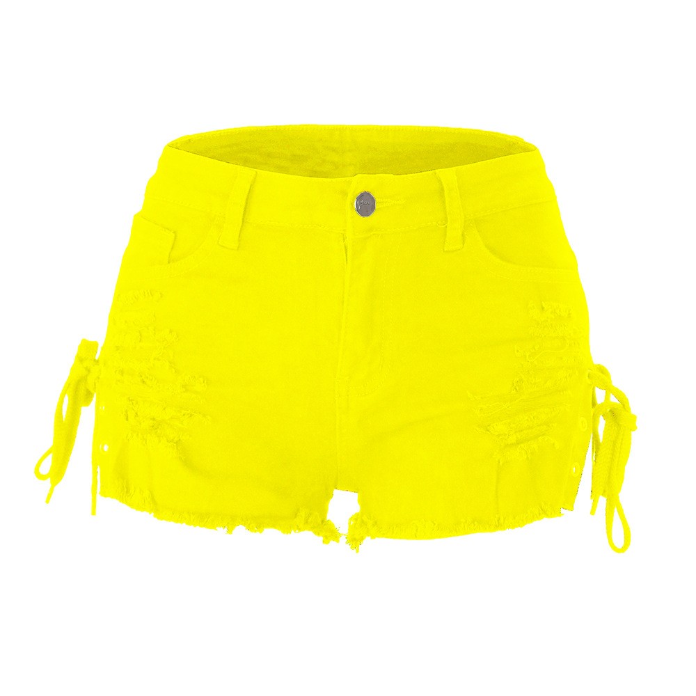 Y2k Women's Shorts Low Rise Mi - đánh giá và giá Shorts Denim Frayed