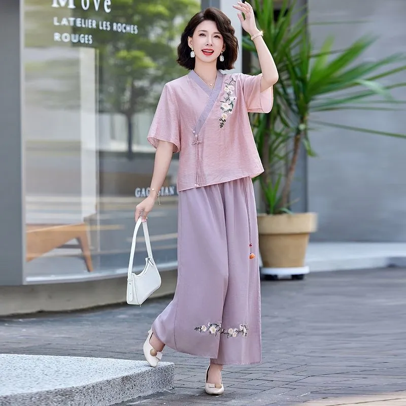 Womens New Chinese Style Linen - đánh giá và giá Linen Pant Wide