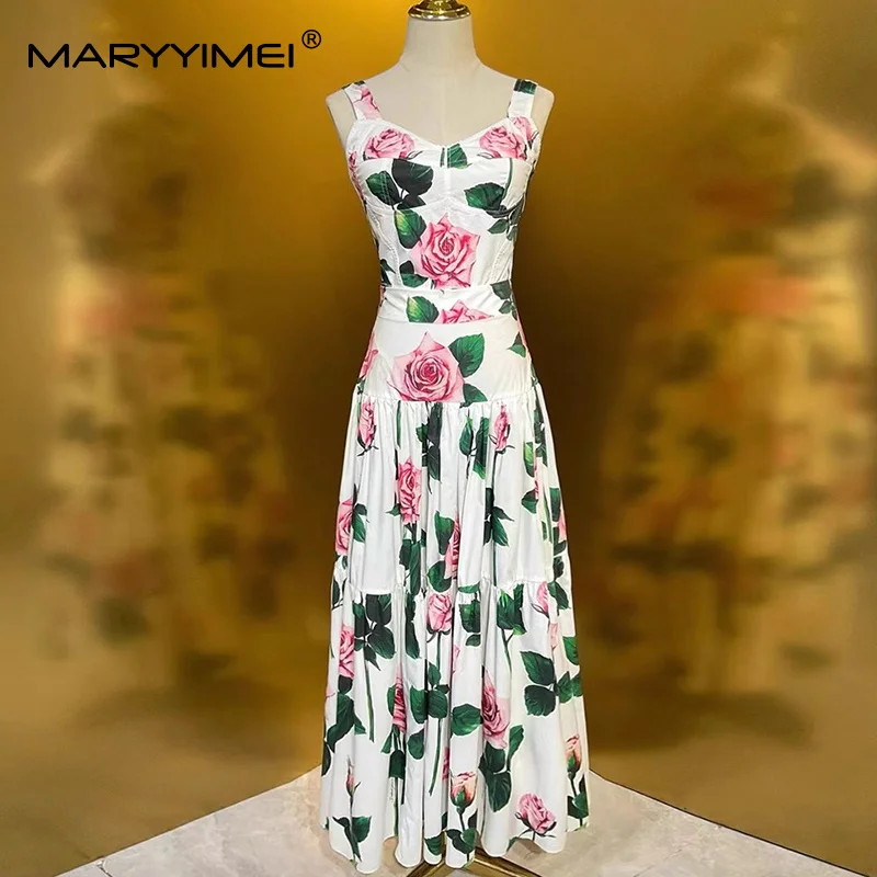 MARYYIMEI Floral-Print Pleated - đánh giá và giá Romper Floral Print