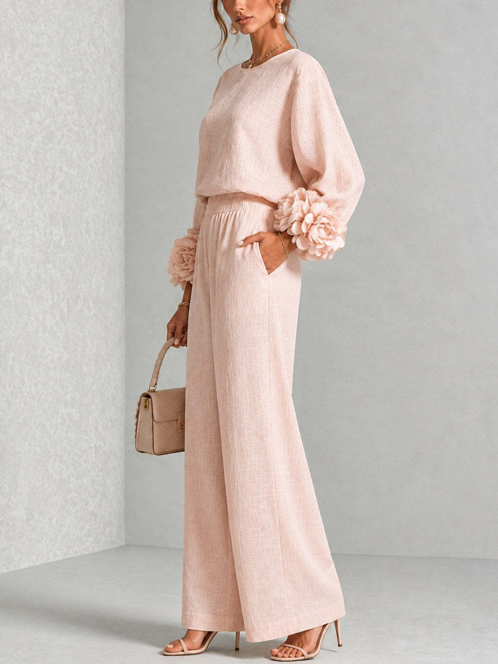 Women 2 Piece Linen Outfit O N - đánh giá và giá Linen Pant Wide