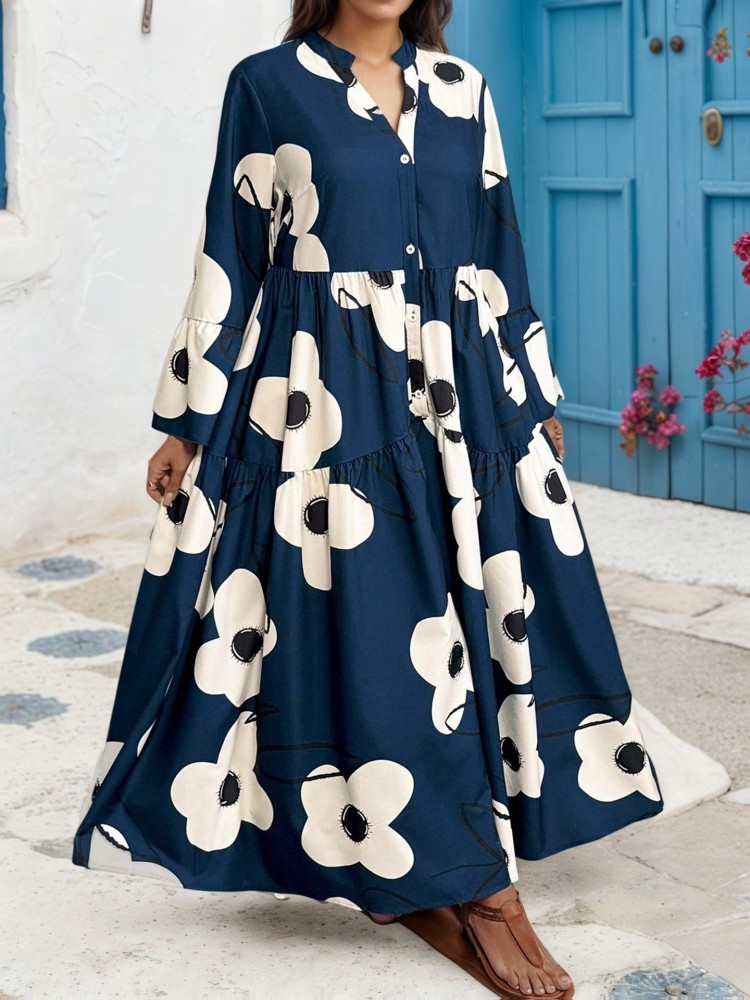 XL-4XL Plus Size Clothes Dress - đánh giá và giá Midi Skirt Floral